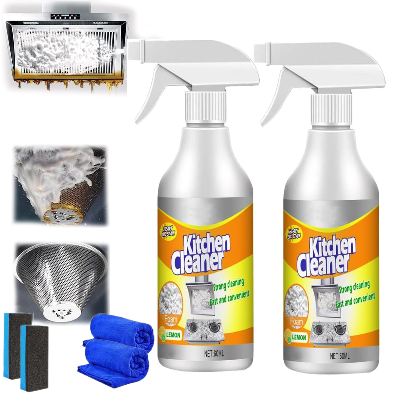 Clean Sweep Kitchen Cleaner: Effective Oil Stain & Burn Mark Removal