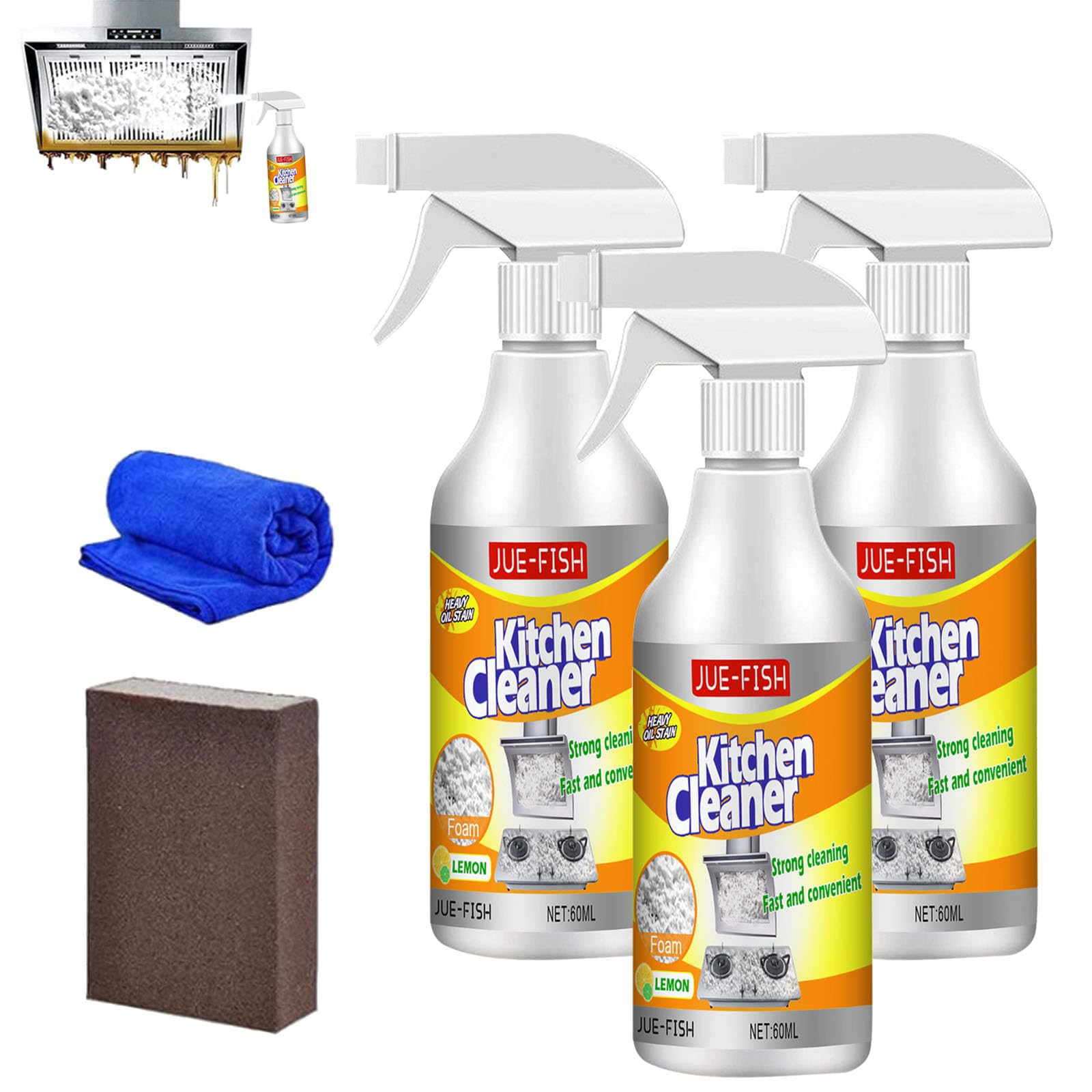 Clean Sweep Kitchen Cleaner: Effective Oil Stain & Burn Mark Removal