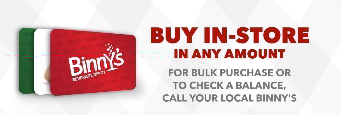 Buy Binnys Beverage Depot Gift Card – Perfect Gift for Wine, Beer & Spirits Lovers