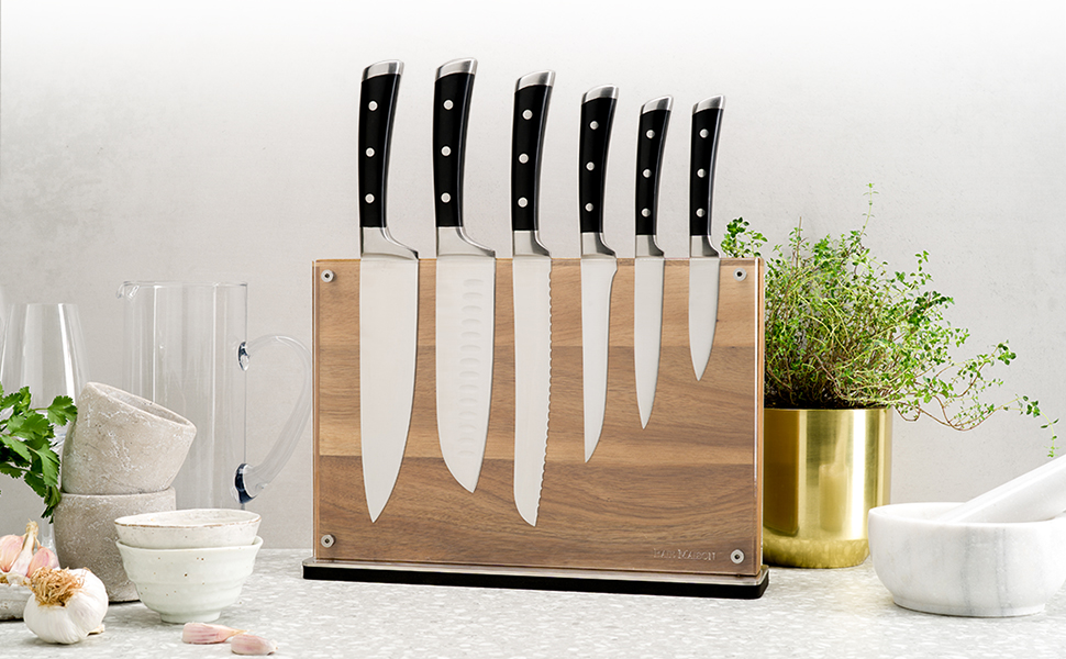 Magnetic and Wooden Kitchen Knife Holders for Every Kitchen Style