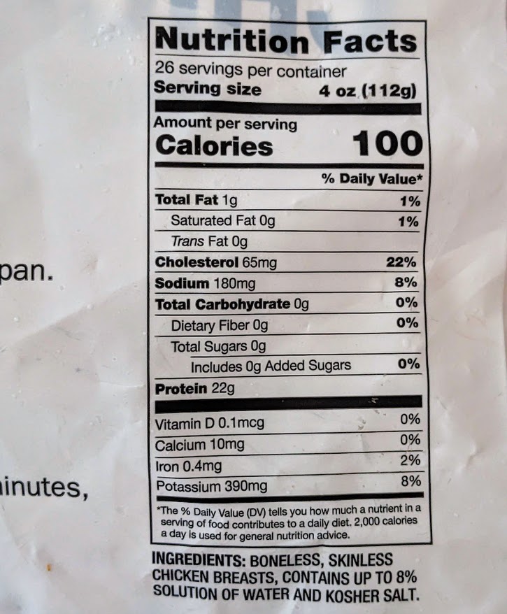 Discover the Ingredients in Kirkland Signature Frozen Chicken Breasts
