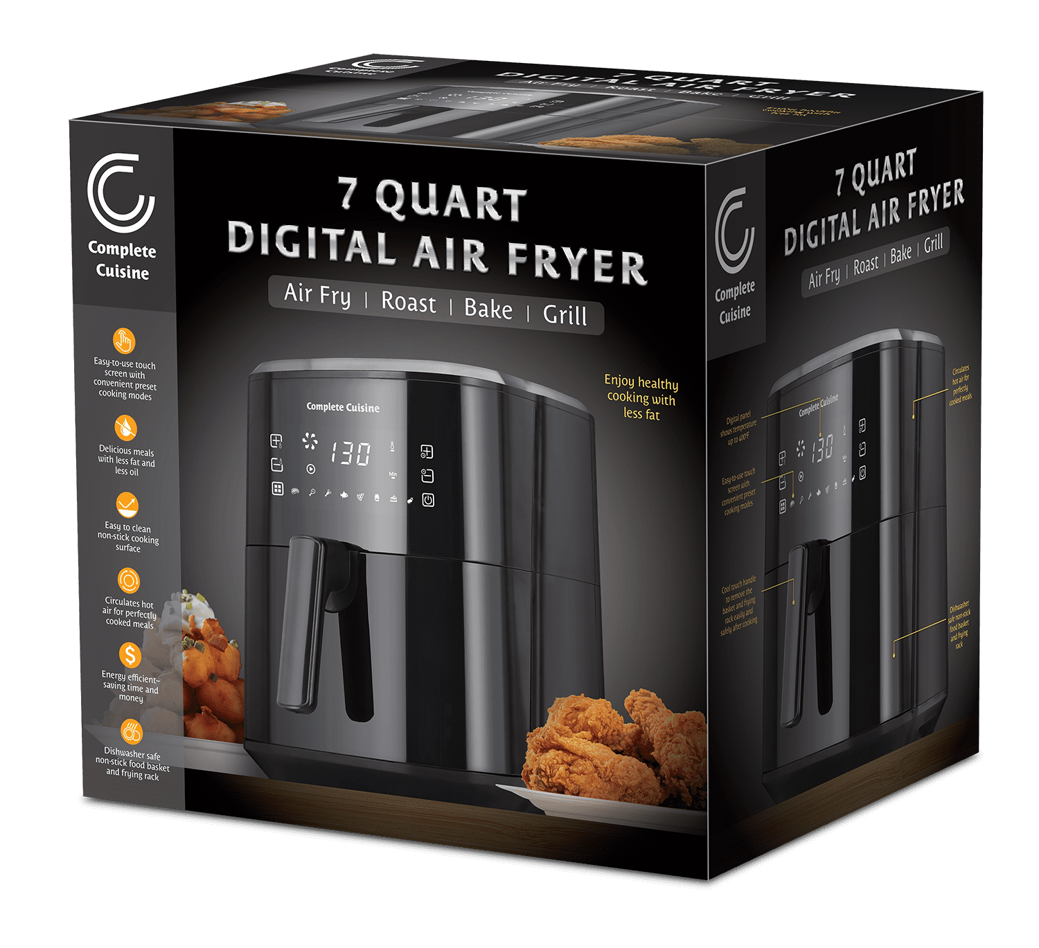 Complete Cuisine Air Fryer: Cook Full Meals with Ease and Flavor!