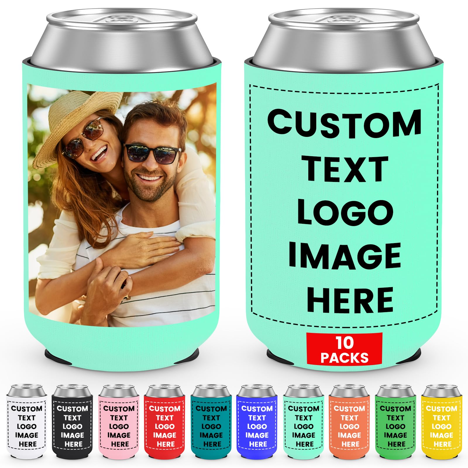 Custom Beverage Koozie Sleeves for Cans and Bottles – Insulated Foam Coolers