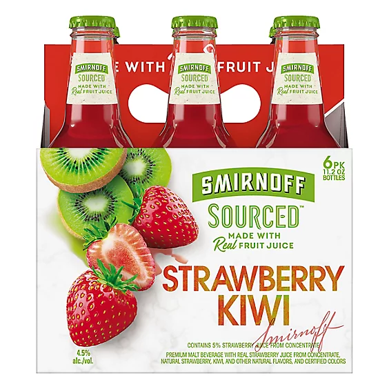 Smirnoff Strawberry Kiwi Malt Beverage: A Smooth, Carbonated Drink for Every Occasion