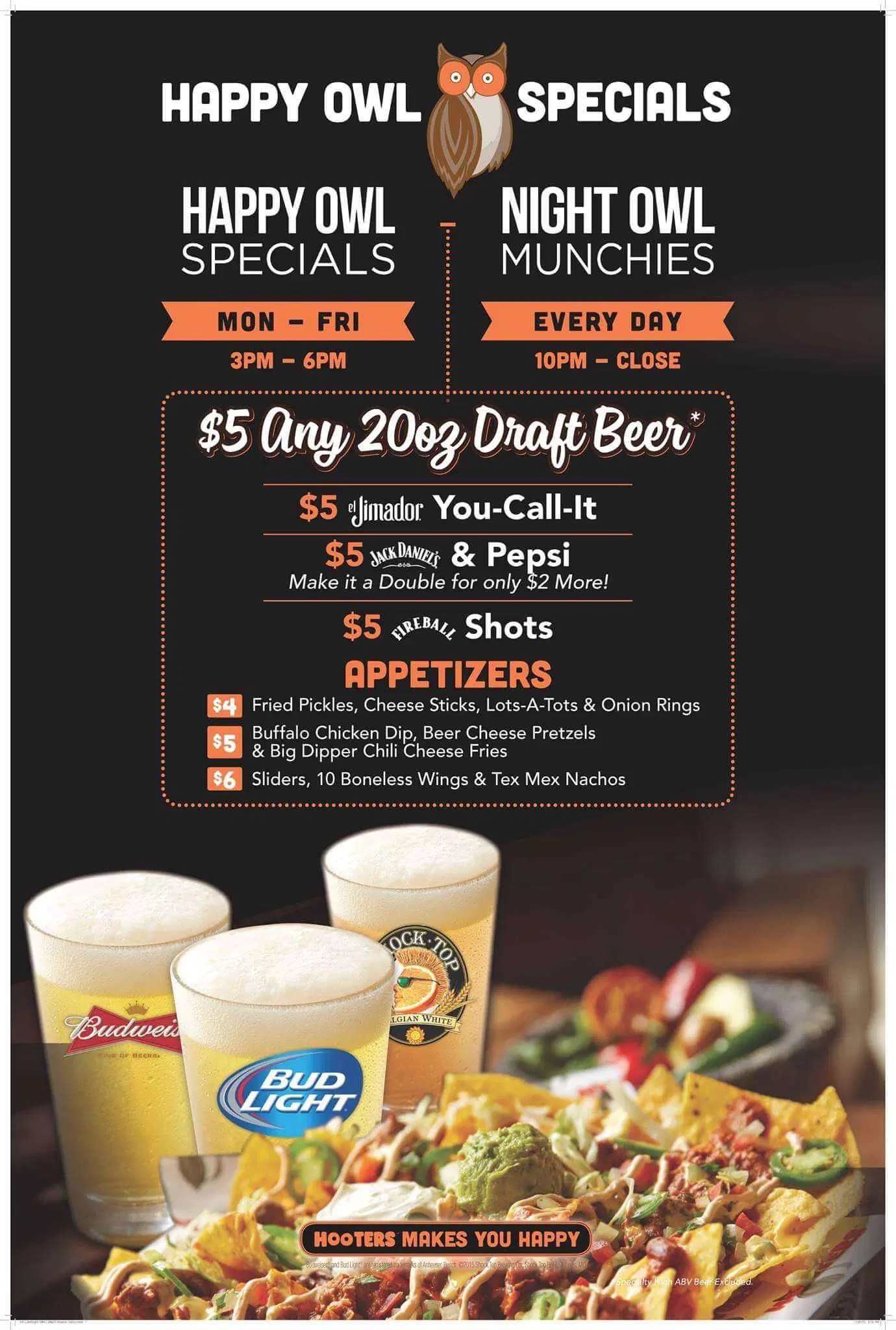 Discover Hooters Beverage Selections: Signature Drinks & Happy Hour Specials