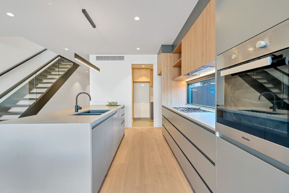 Dream Kitchens: Small Galley Kitchen with Island Design Inspiration