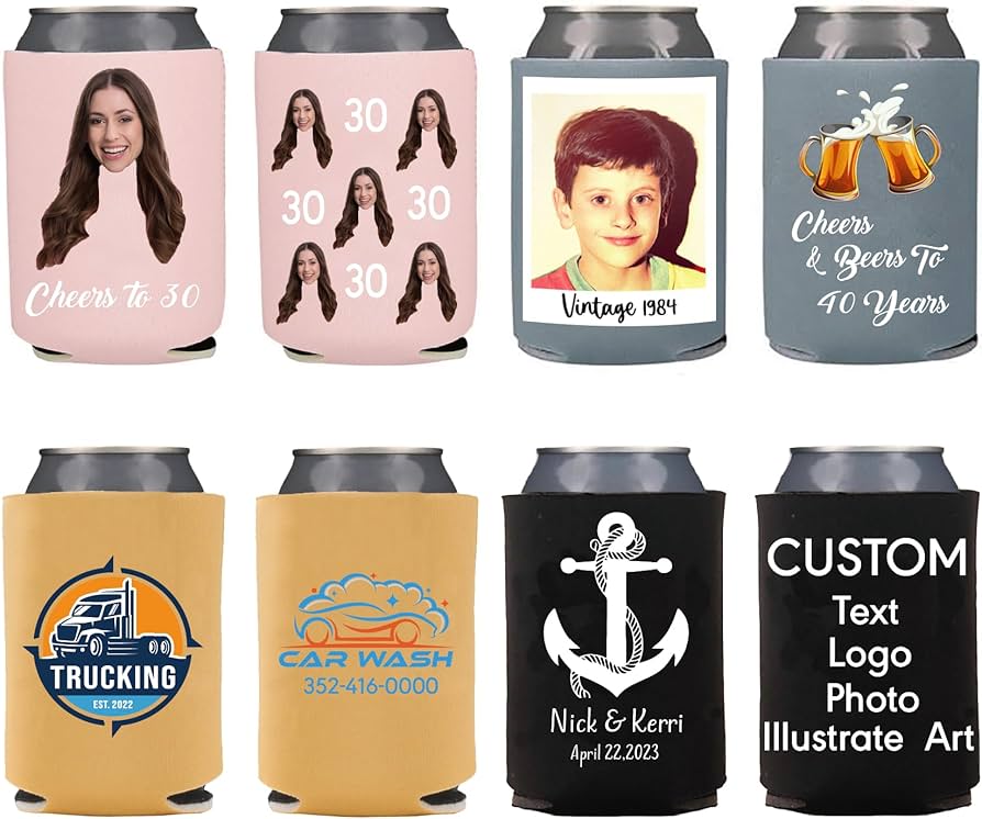 Customizable Beverage Koozies: Perfect for Parties and Gifts