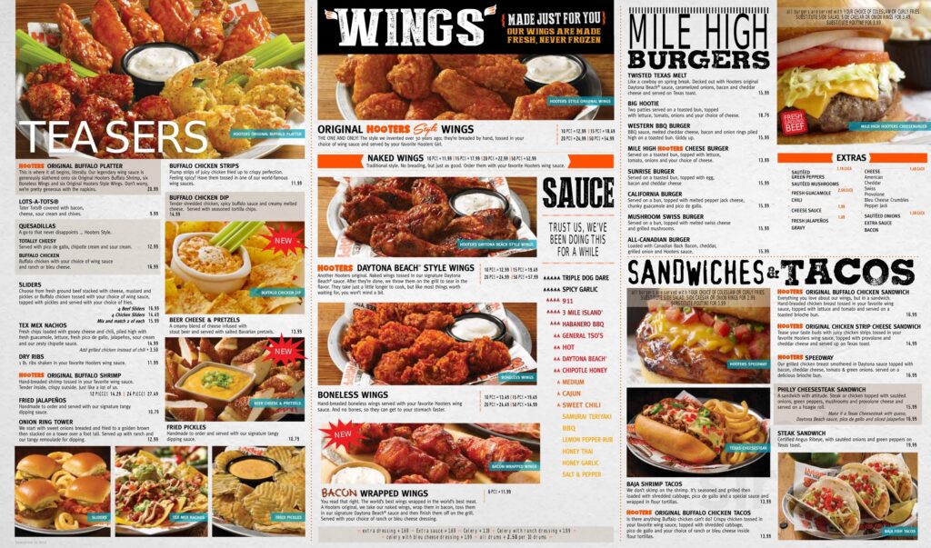 Hooters Drink Menu: A Complete Guide to Beers, Spirits, and Cocktails