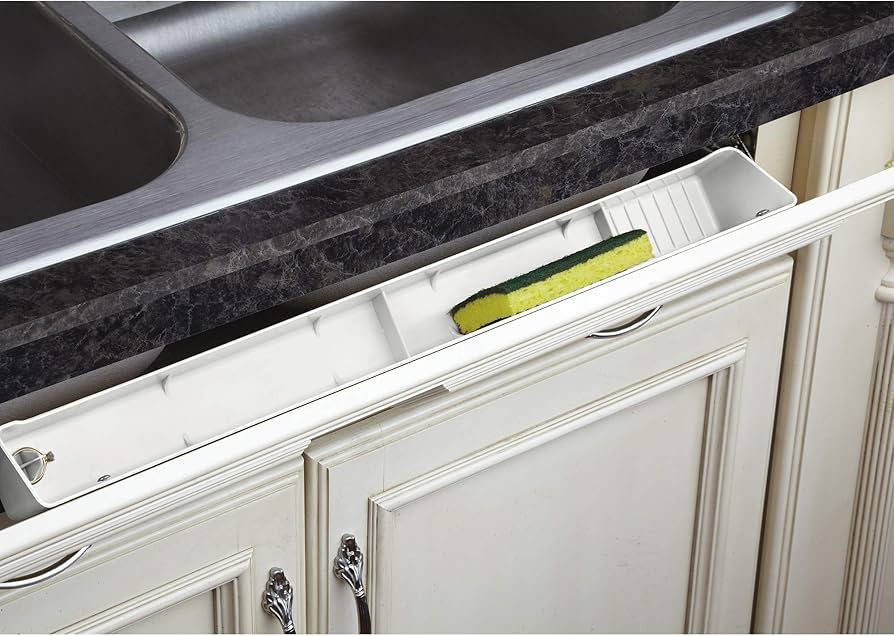 Keep Your Kitchen Tidy with Handy Tip-Out Trays for Sink Drawers