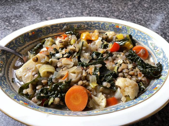 Delicious Kitchen Sink Soup: Perfect for Using Up Leftover Vegetables