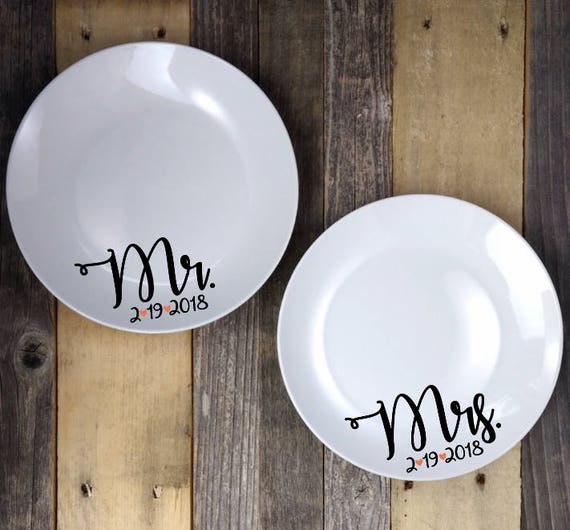 Personalized Wedding Dessert Plates: Custom Cake & Dessert Plates for Your Special Day