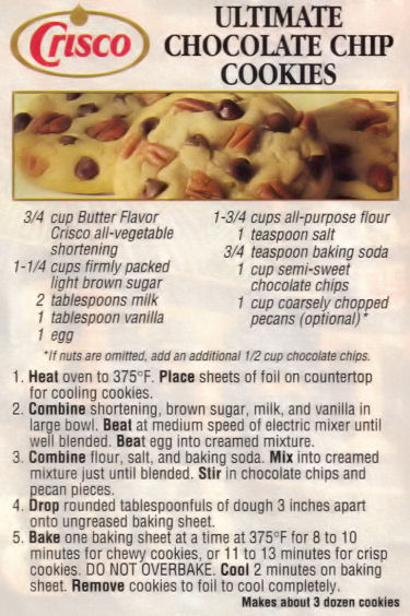 crisco cookie recipes