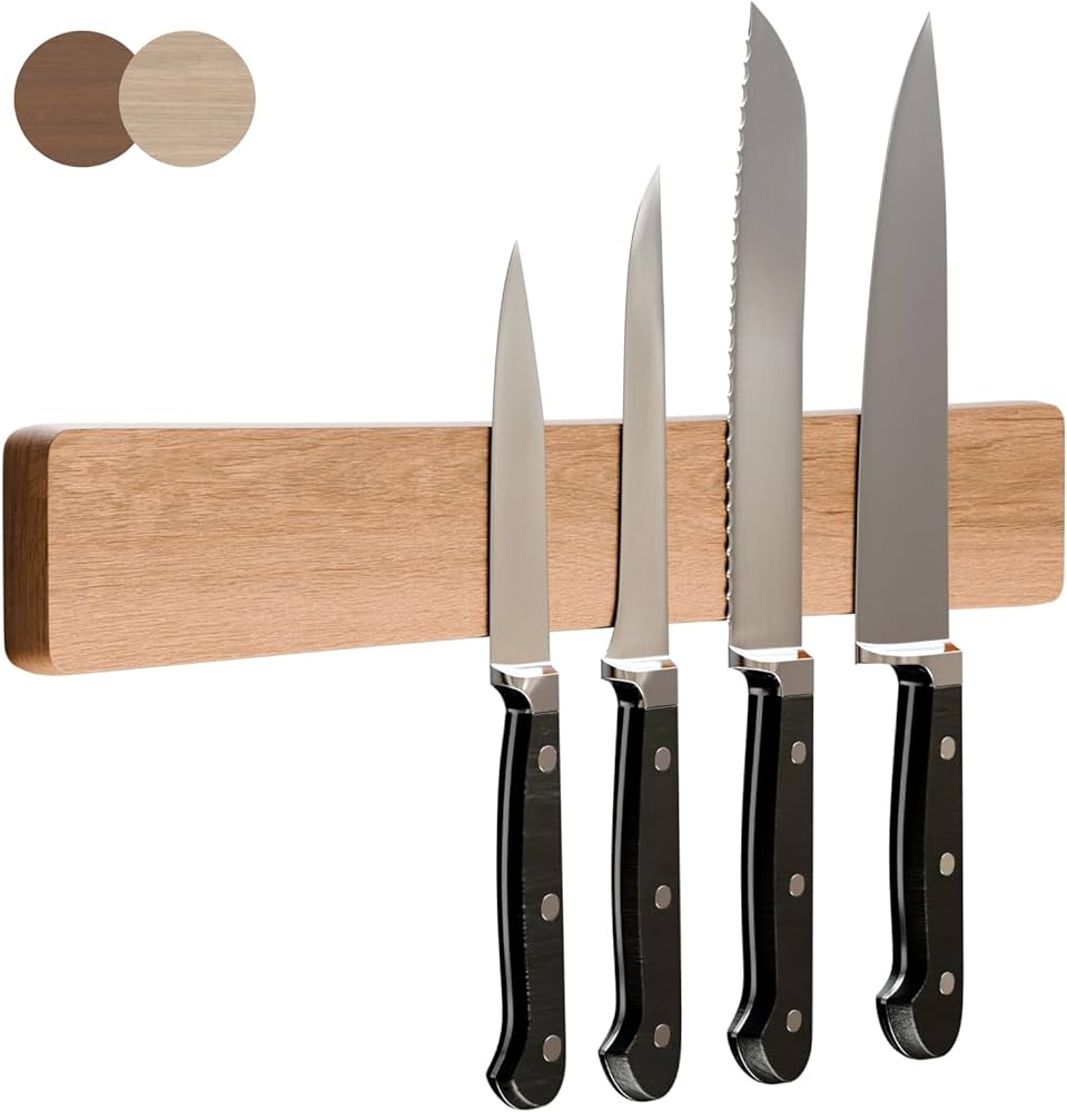 Magnetic and Wooden Kitchen Knife Holders for Every Kitchen Style