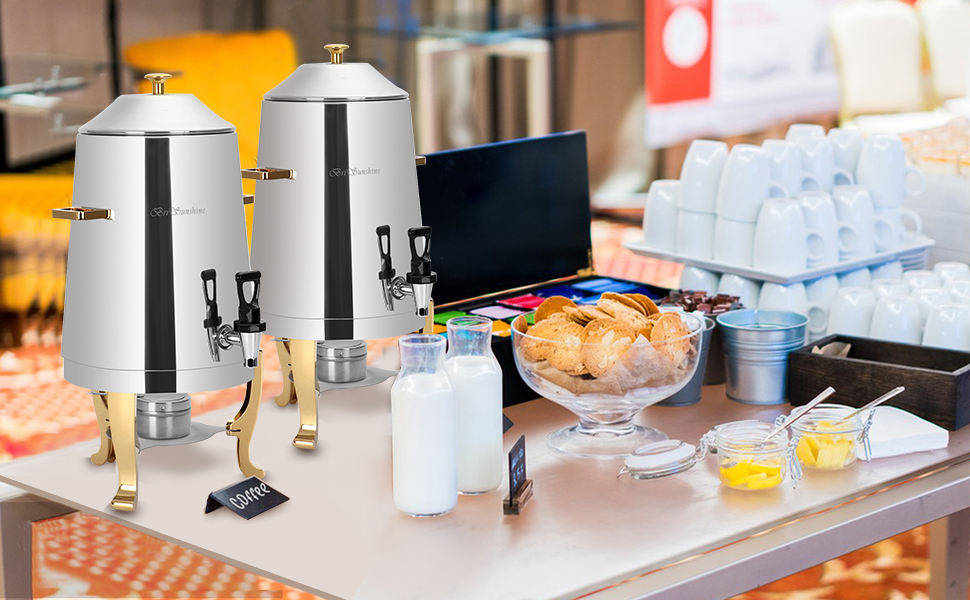 Hot Beverage Dispensers at a Breakfast Buffet: Essential for Your Morning Spread