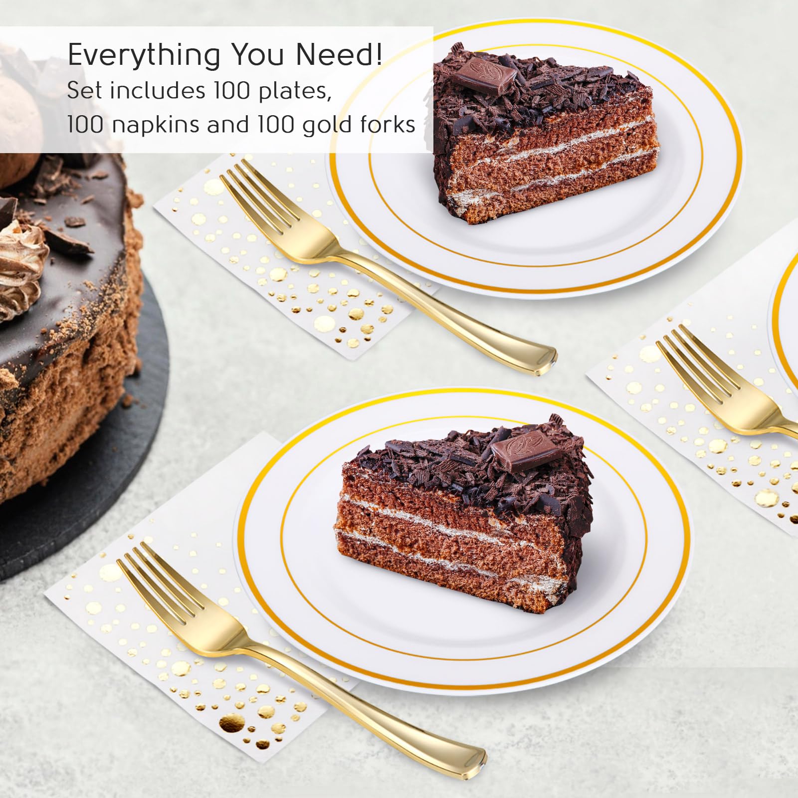 Elegant Dessert Plates: Perfect for Cakes, Pastries, and More