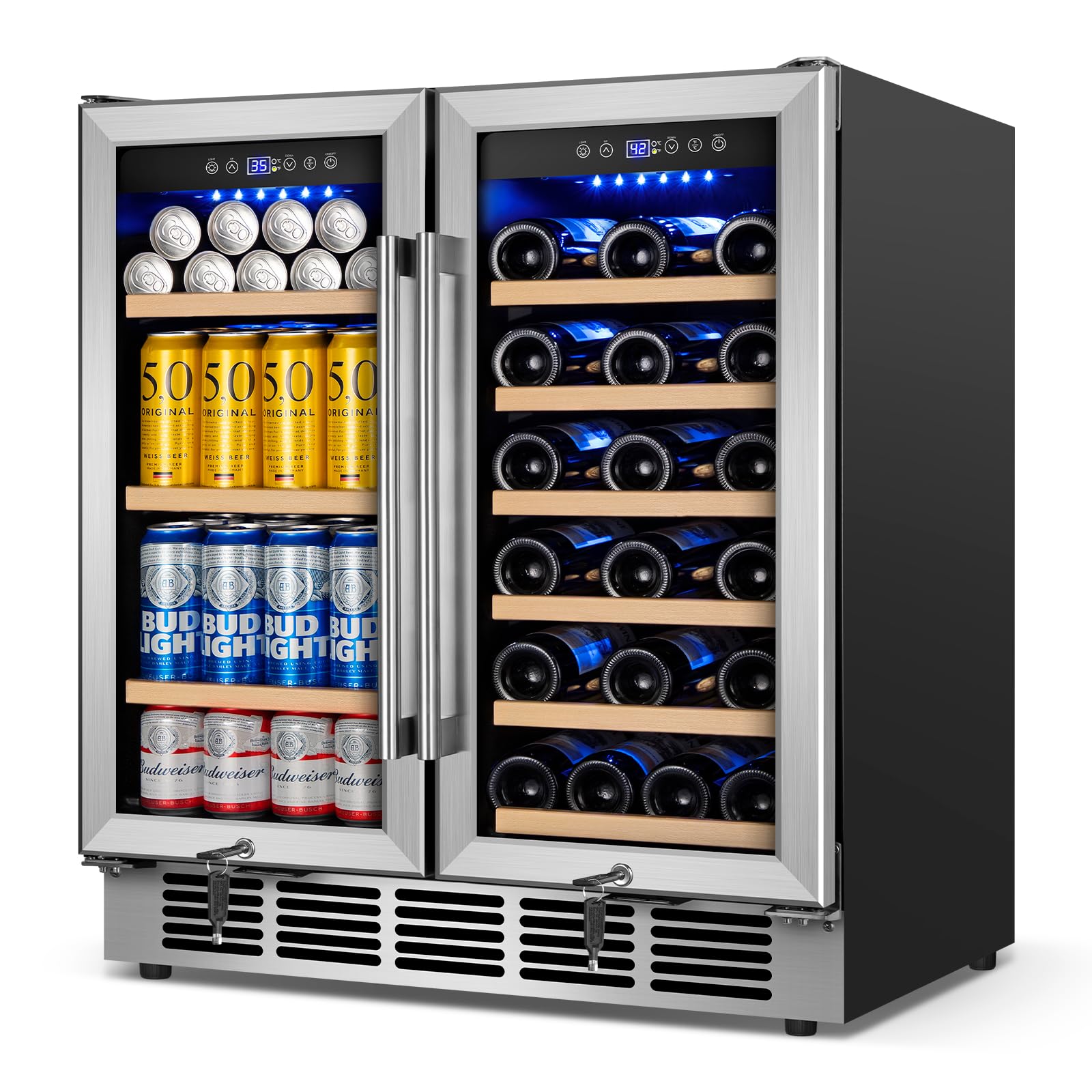 Premium 21 1/2 Wide Undercounter Beverage Center – Ideal for Home Bars & Kitchens