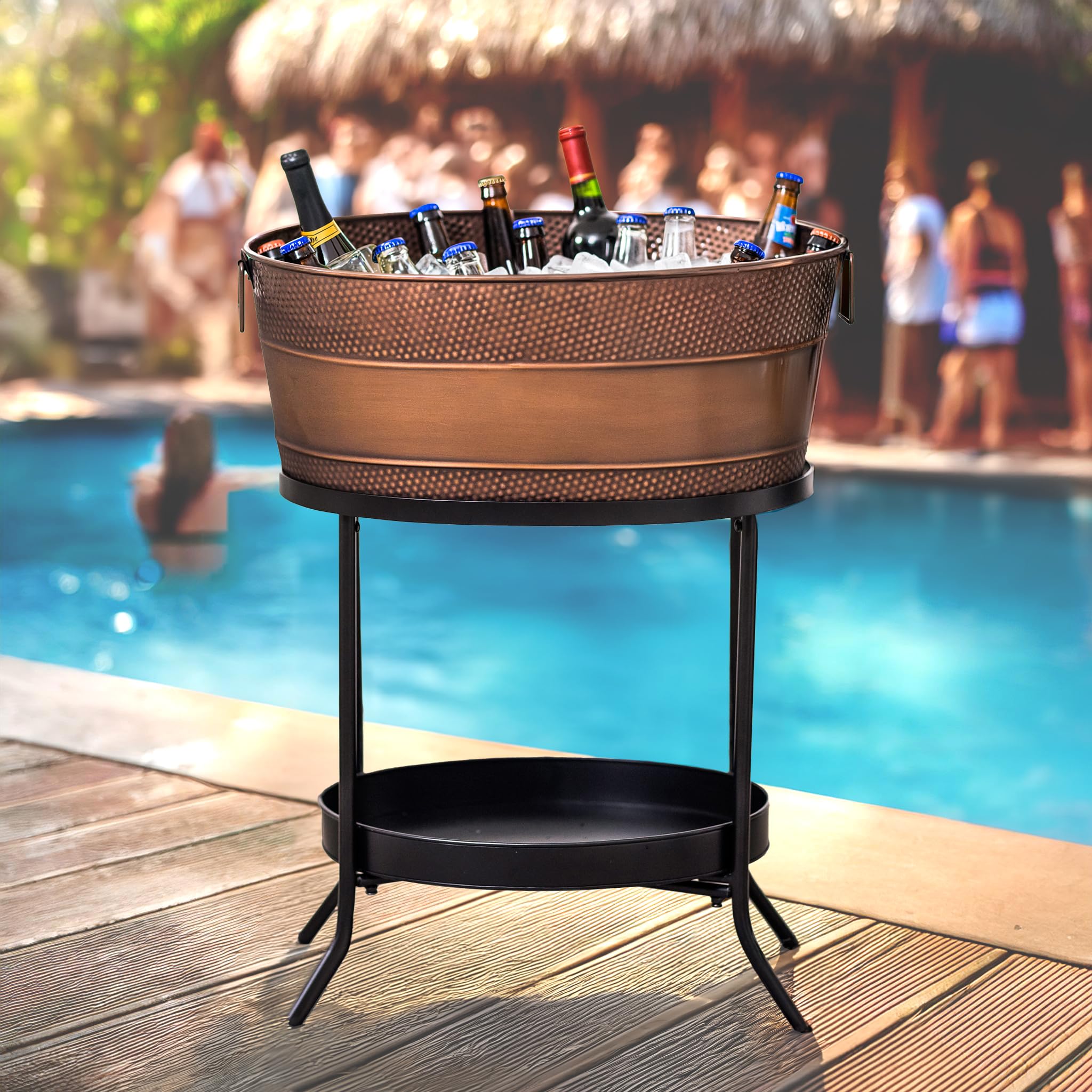 Beverage Tub with Stand: Stylish and Functional Drink Cooler for Any Occasion