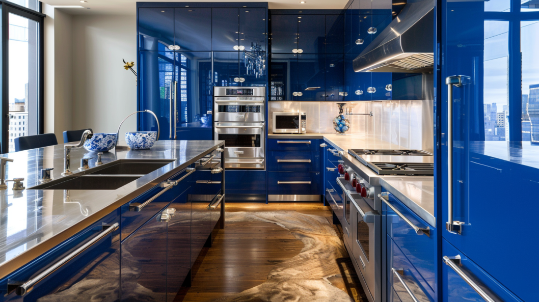 Create a Bold and Elegant Kitchen with Cobalt Blue Cabinets