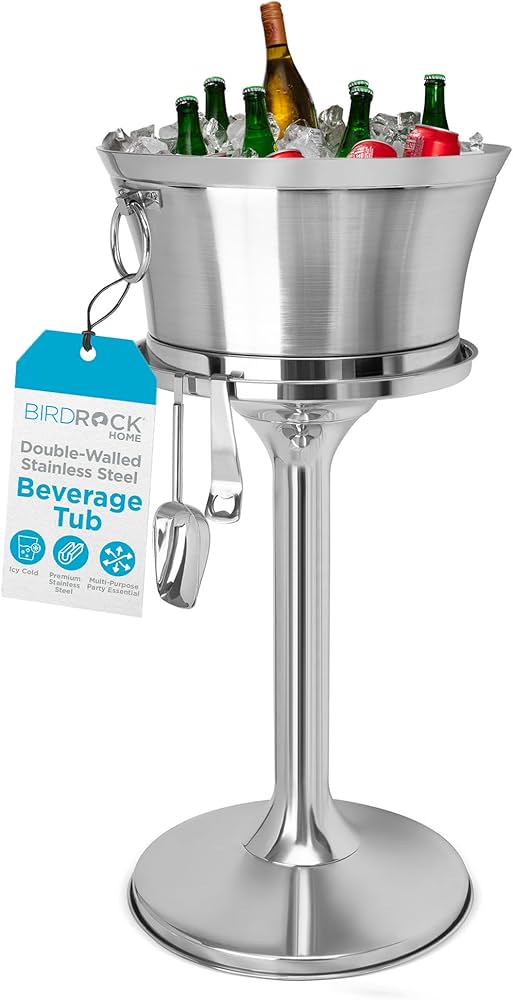 Stylish Beverage Tub with Stand: Perfect for Parties & Events
