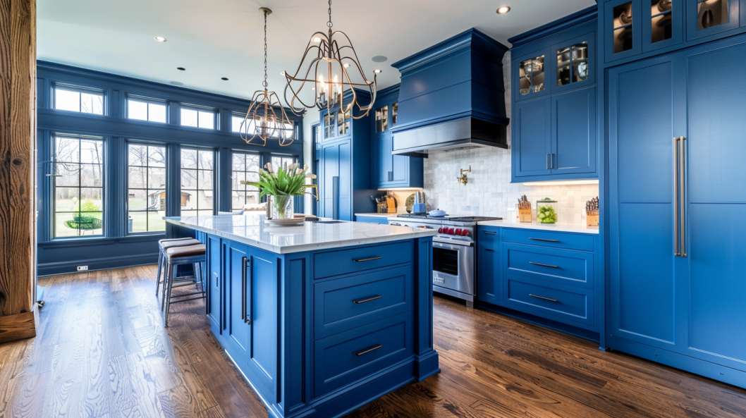 Create a Bold and Elegant Kitchen with Cobalt Blue Cabinets