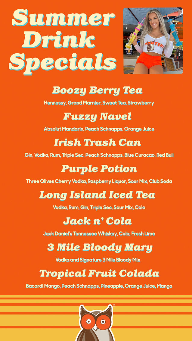 Hooters Drink Menu: A Complete Guide to Beers, Spirits, and Cocktails