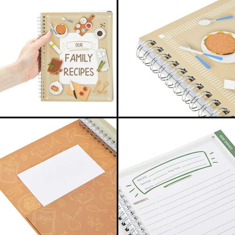 DIY Blank Recipe Book: Design Your Own Family Cookbook and Treasure Recipes