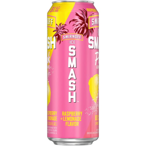 Smirnoff Ice Smash Pink Lemonade & Raspberry Lemonade: A Refreshing Malt Beverage