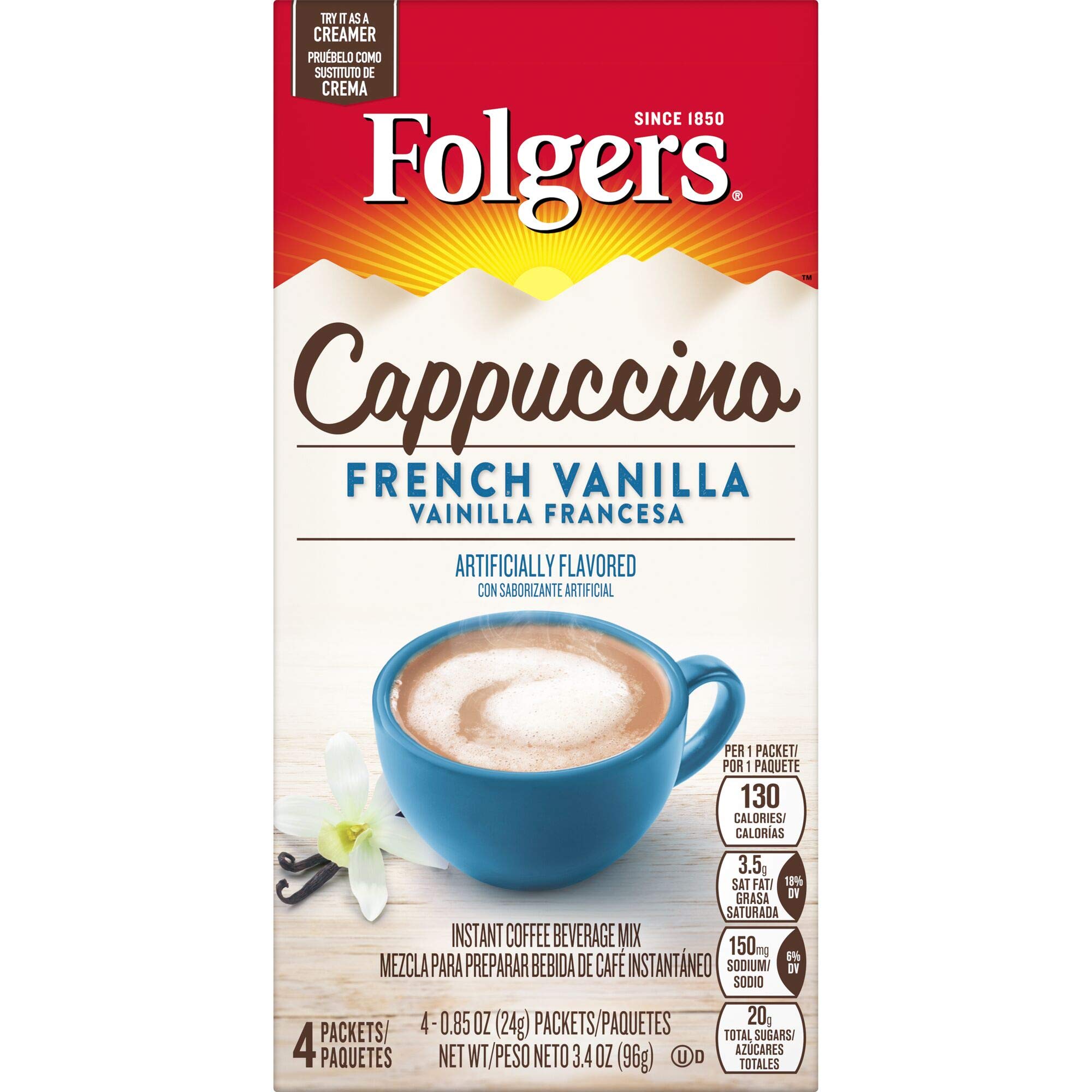 Cappuccino French Vanilla Instant Coffee Beverage Mix: A Quick and Tasty Coffee Experience