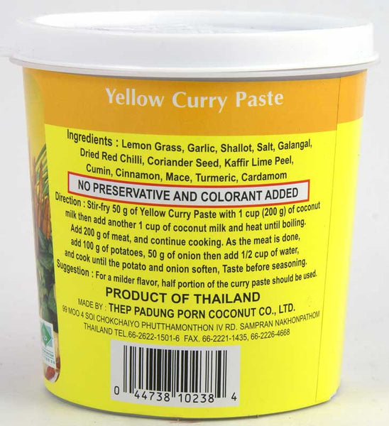 Mae Ploy Yellow Curry Paste Ingredients: A Full List of Key Components