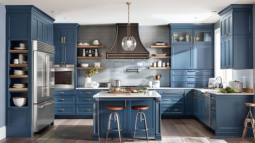 Stylish Blue Kitchen Cabinets: Timeless Designs for Every Home