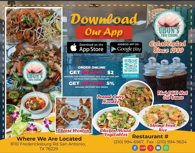 Ubon Thai Cuisine: Experience the Best Thai Dishes Delivered to Your Door