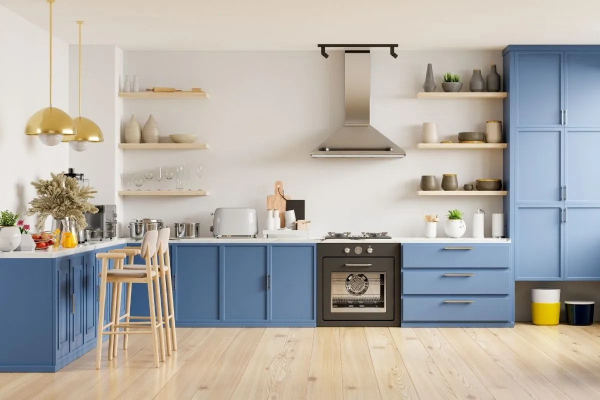 Smoky Blue Kitchen Cabinets: A Trendy and Elegant Choice