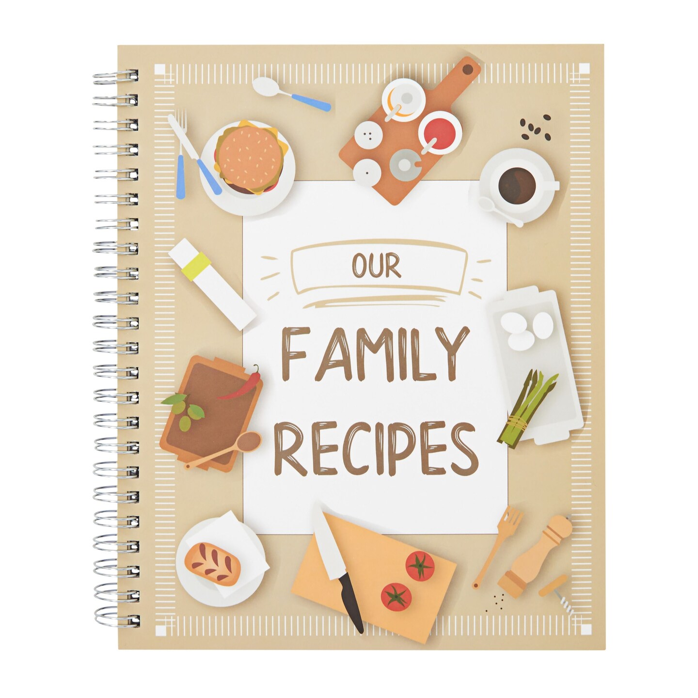 DIY Blank Recipe Book: Design Your Own Family Cookbook and Treasure Recipes