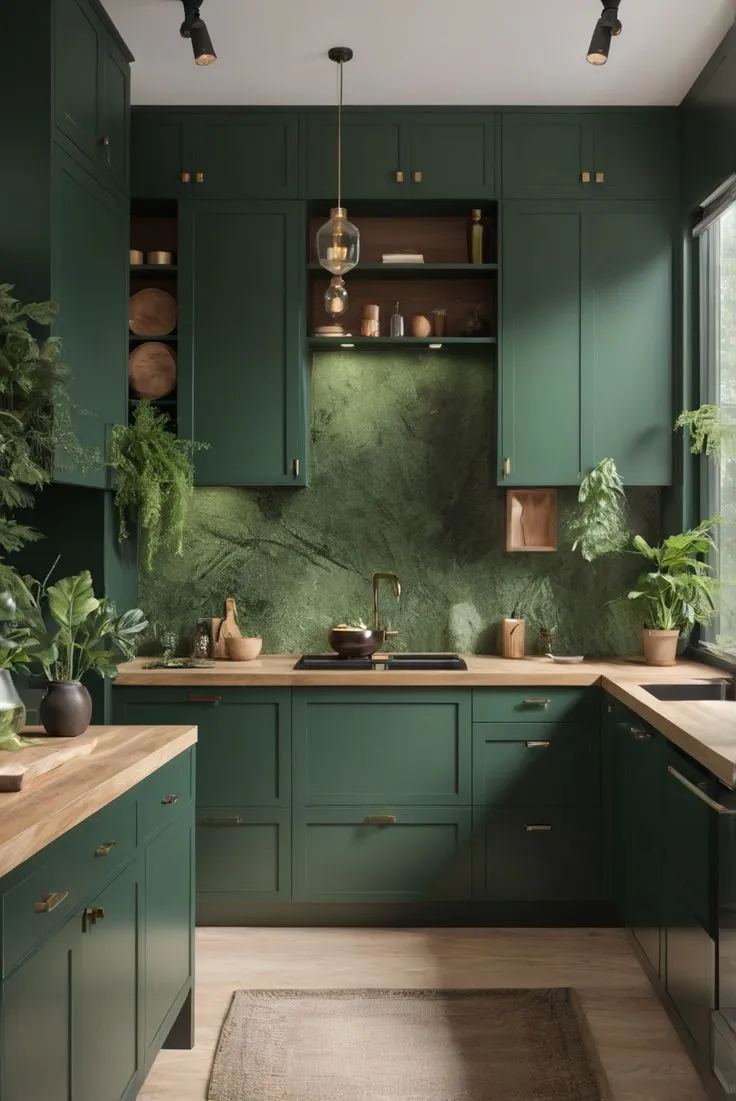 Stunning Dark Green Kitchen Cabinets: Elevate Your Home with Classic Charm