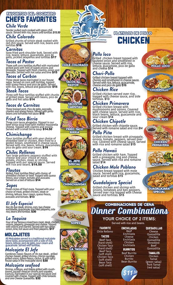 El Jefe Ames Menu: Authentic Mexican Food You Gotta Try
