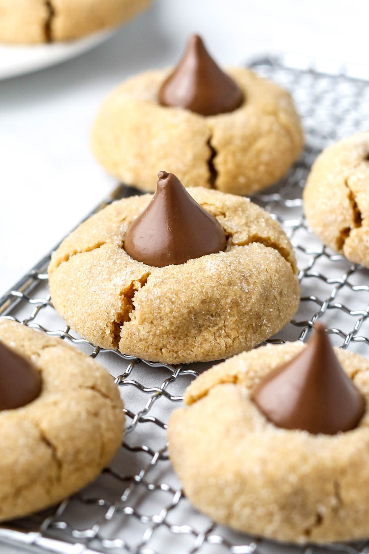 3 Ingredient Peanut Butter Cookies with Hershey Kisses? Easiest Recipe Ever!