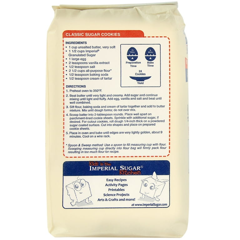 Sweet and Simple: Imperial Sugar 4 Pound Bag Ingredients Listed