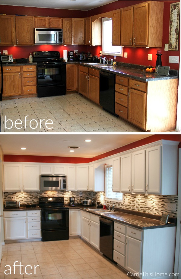 Affordable Kitchen Cupboard Trim (Upgrade on a Budget)