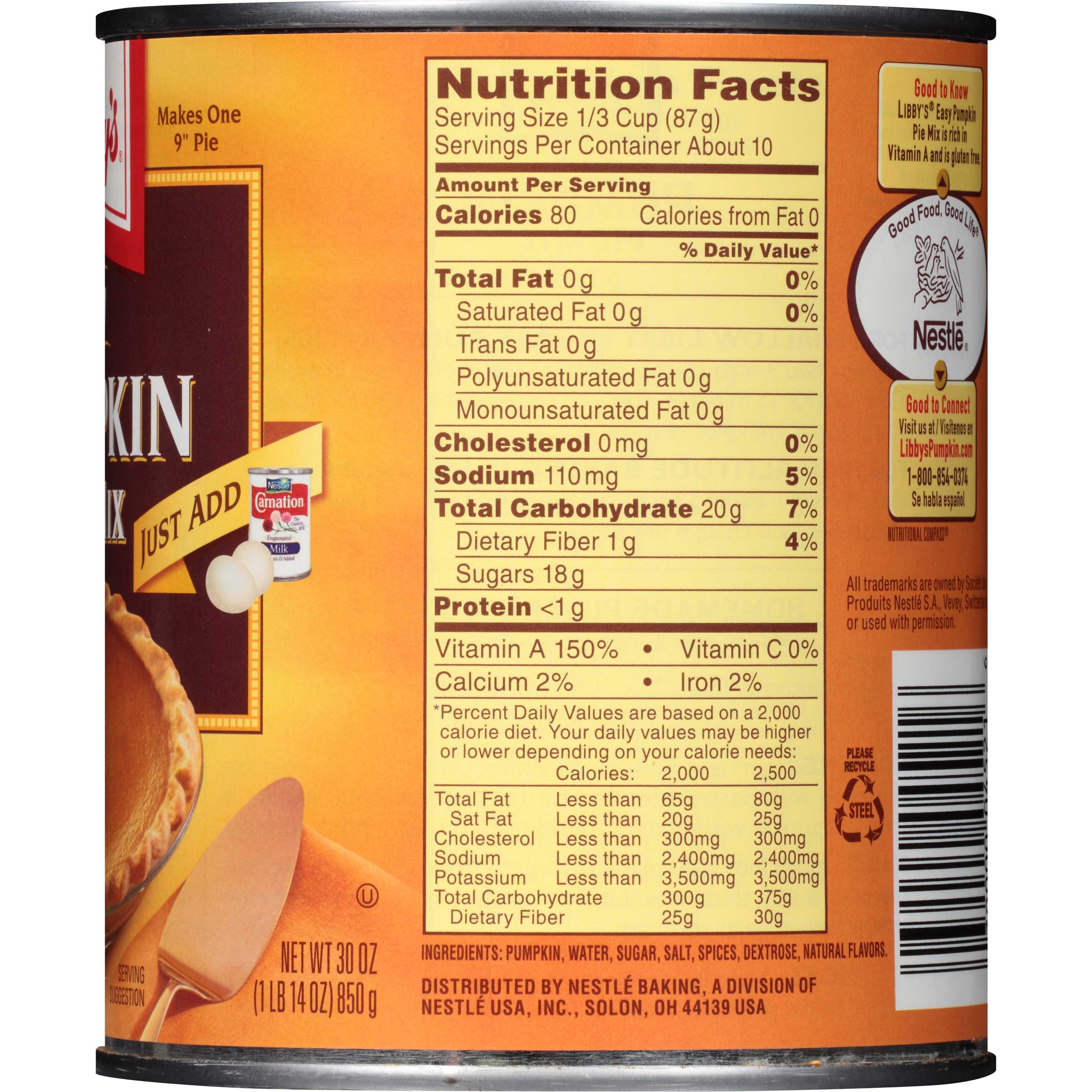 Libbys Pumpkin Pie Mix Ingredients List:  A Quick and Easy Guide for Home Bakers