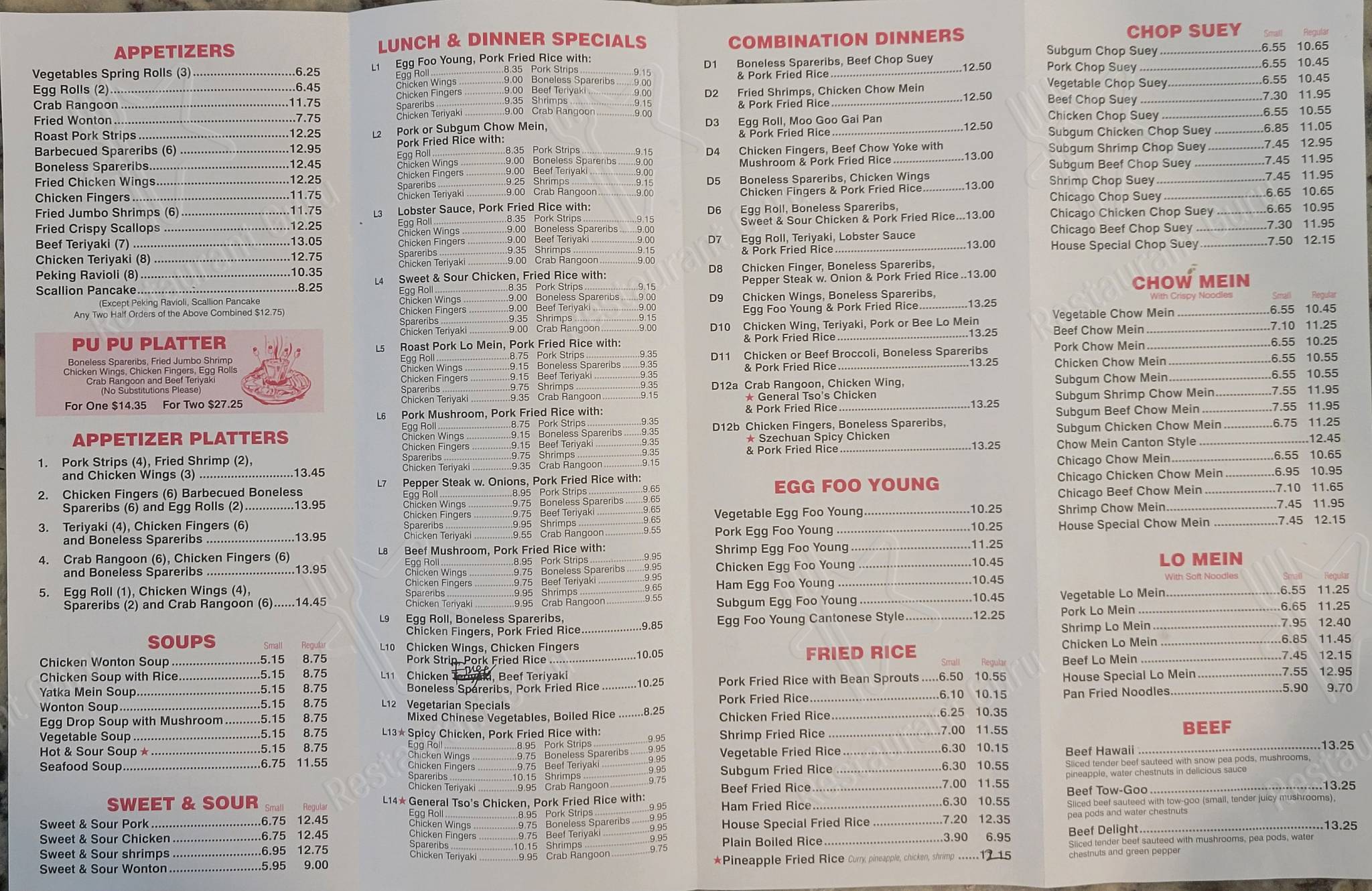Discover the Flavorful Wah Sing Chinese & Polynesian Cuisine Menu Now