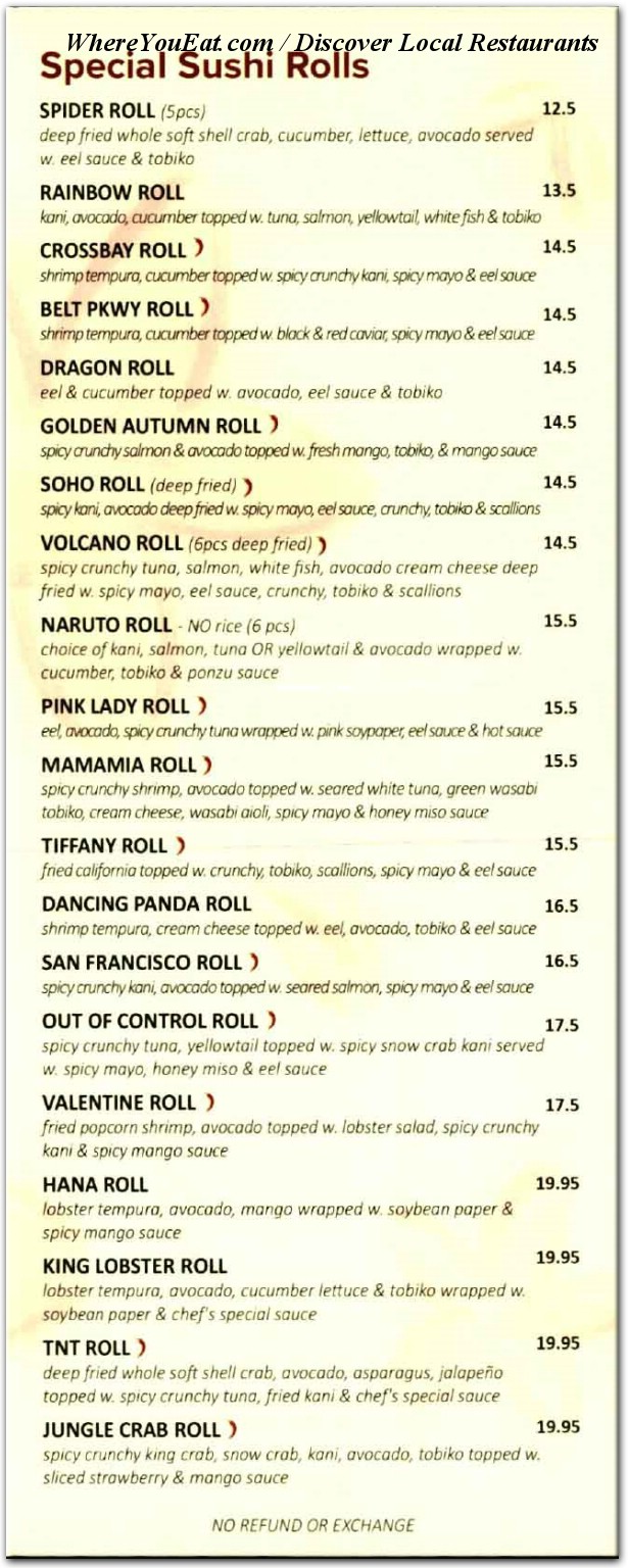 Hana Asian Cuisine Menu: See the Latest Dishes and Prices, Updated Regularly for You!