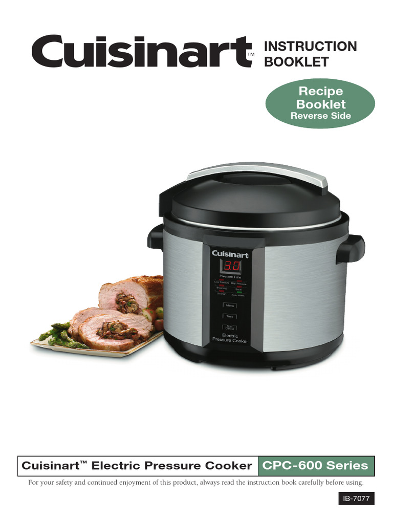 Cuisinart Pressure Cooker Recipes PDF: Unlock Easy Meals with a Free Download.