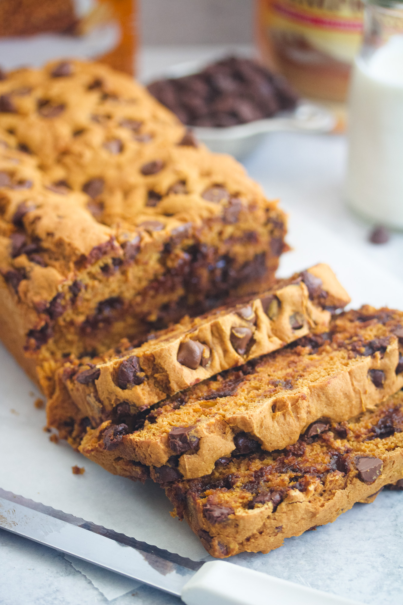 Chocolate Chip Pumpkin Bread 3 Ingredients: Simple Fall Baking!