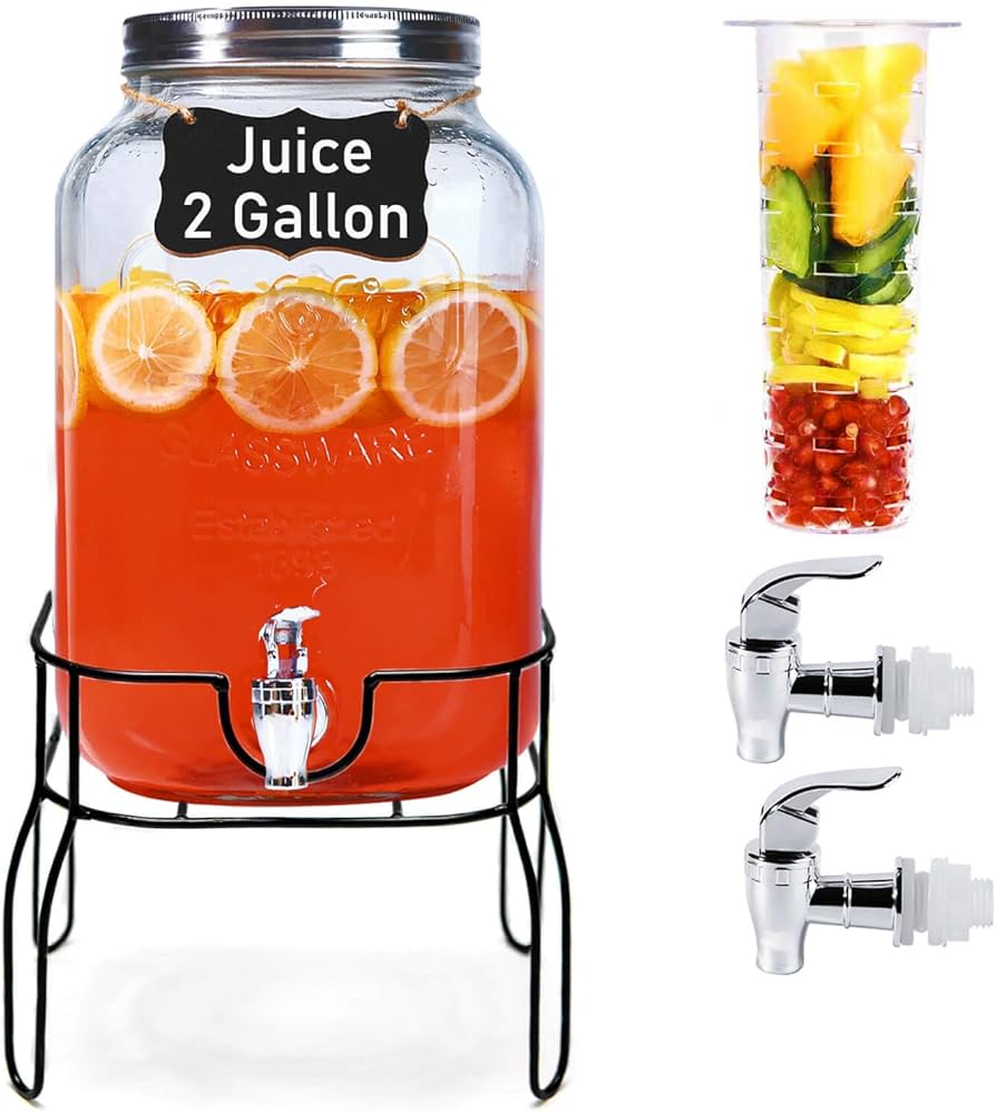 2 Gallon Drink Dispenser + Stand: Perfect for Your Next Event