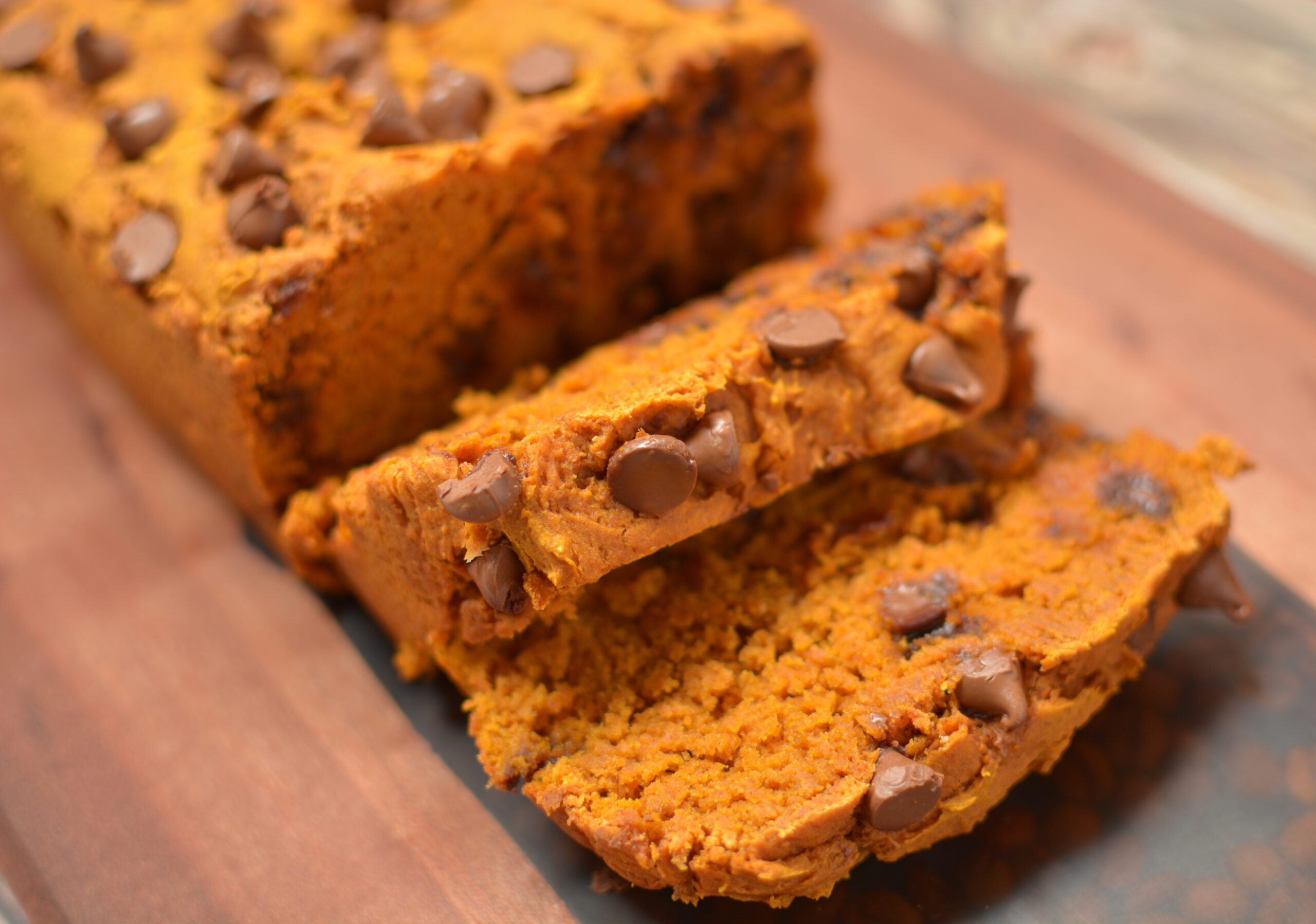 3 Ingredient Chocolate Chip Pumpkin Bread: How to Make It.