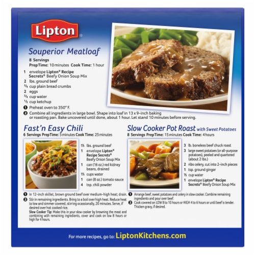 Cook with Lipton Beefy Onion Soup Mix Recipes: Your Family Favorites