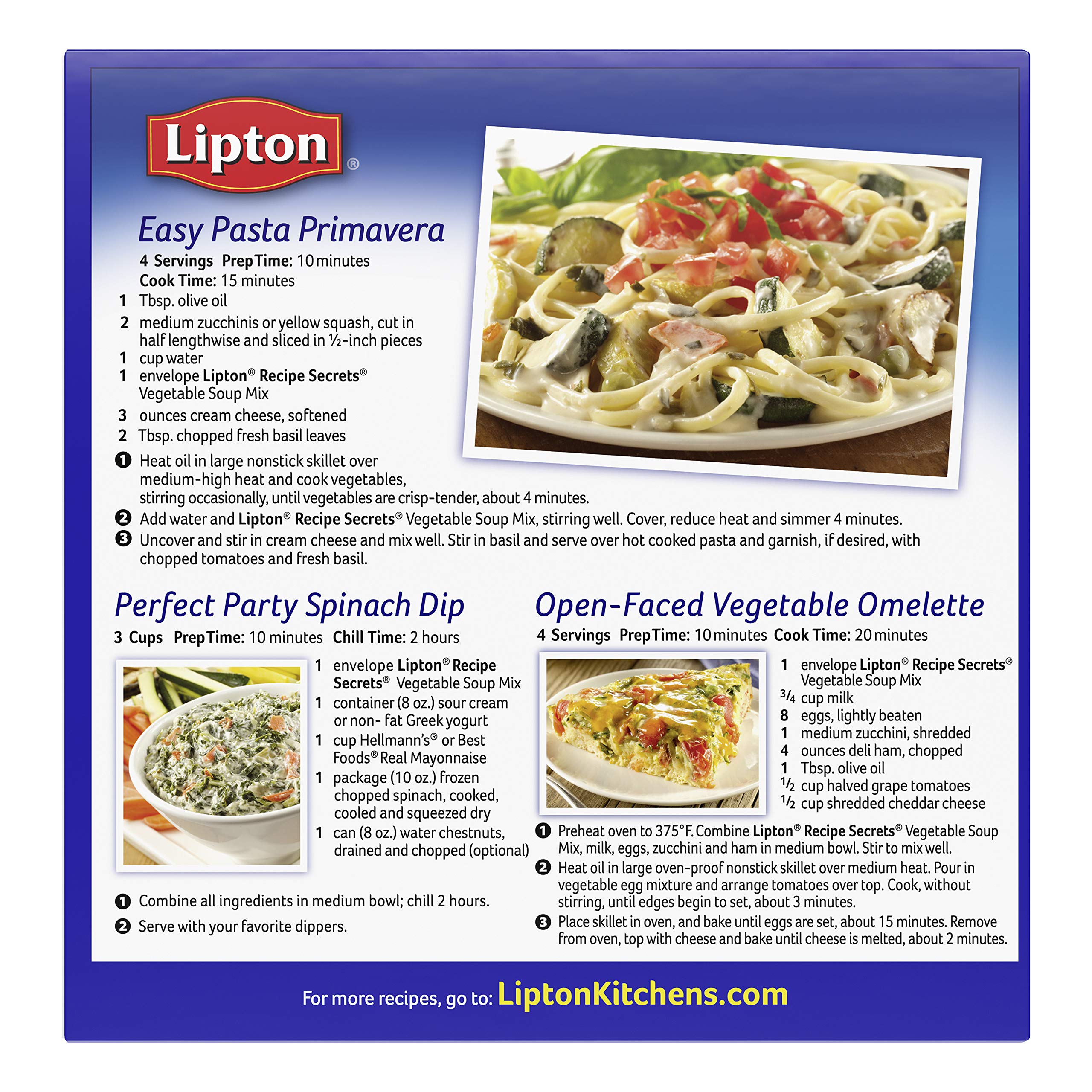 Lipton Vegetable Soup Mix Recipes:Tasty and Easy instructions!