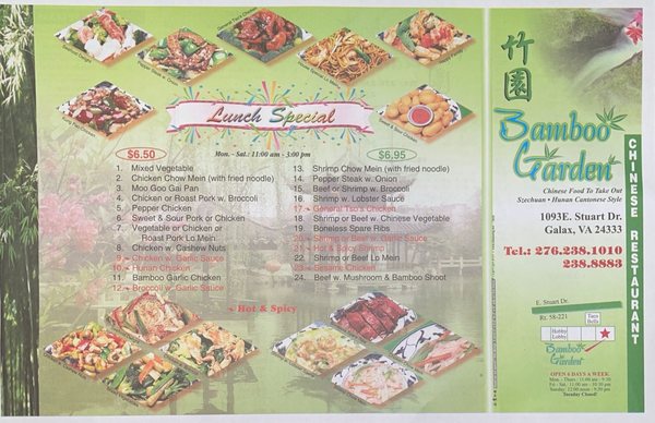Best Bamboo Garden Asian Cuisine? Check Out Our Delicious Menu!