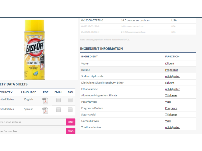 Easy Off Oven Cleaner: Check the Ingredients List! (Is It Safe for You?)
