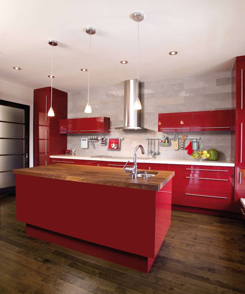 Red Kitchen Island with Seating: Create a Stylish and Functional Space.